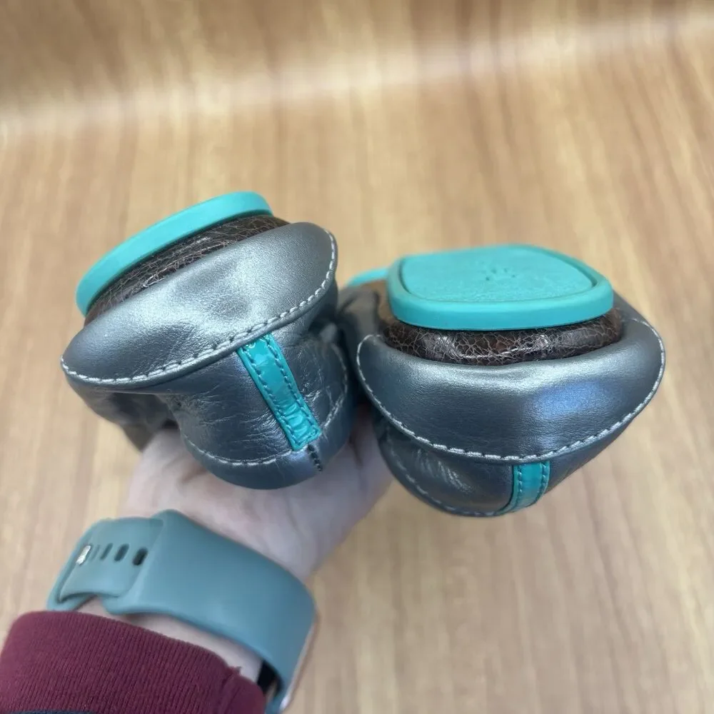 Tieks by Gavrieli Womens Size 6 Foldable Ballet Flats Metallic‎ Pewter